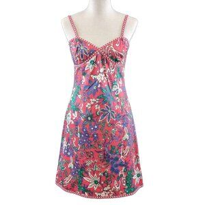 Tibi Retro Floral Lined Sundress